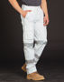 Picture of Australian Industrial Wear Mens White Safety pants with Biomotion Tape Configuration WP18HV