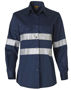 Picture of Australian Industrial Wear WOMEN'S COTTON DRILL WORK SHIRT WITH 3M TAPES WT08HV