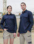 Picture of Australian Industrial Wear UNISEX COOL BREEZE CLOSED FRONT LS WORK SHIRT WT12